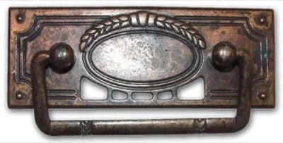 Maniglia Maniglietta per Mobili Ottone Antico Metal Style 100x46 mm