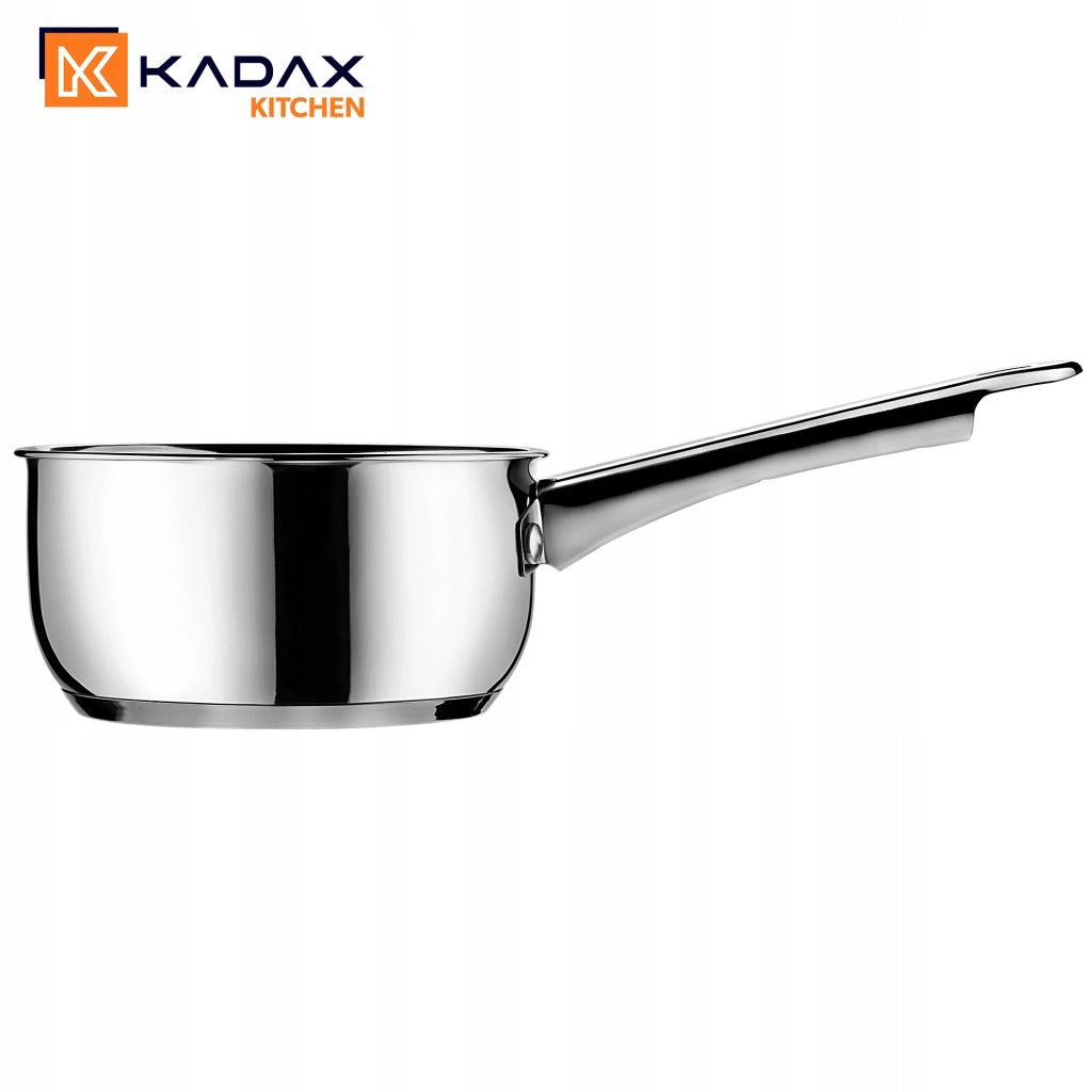 Pentola in acciaio inox KADAX da 1,5 L per piani cottura a induzione e gas, diametro 16 cm.