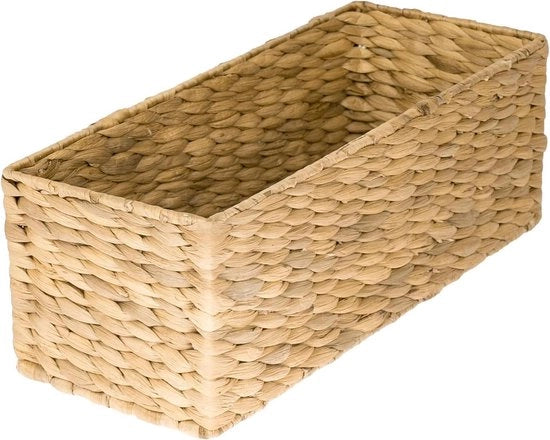 Bidone per bagno - acquaiglicina intrecciata - zanzara di mare - 38 x 15 x 14 cm