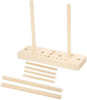 Fabbricatore di Nastri in Legno di Quercia - Incluso Pannello e Bastoncini - Nastri per Artigianato DIY - Nastri per Capelli - Nastri per Regali - Incluso Plank e Sticks - Strumento per Creare Nastri