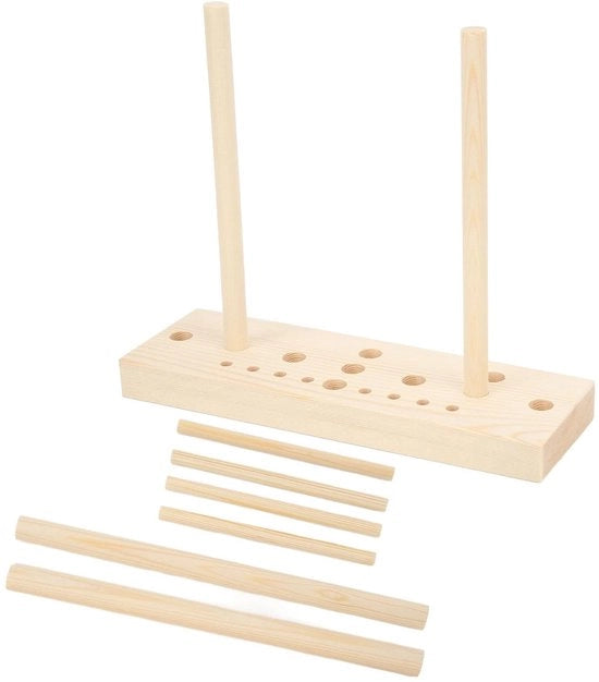Fabbricatore di Nastri in Legno di Quercia - Incluso Pannello e Bastoncini - Nastri per Artigianato DIY - Nastri per Capelli - Nastri per Regali - Incluso Plank e Sticks - Strumento per Creare Nastri