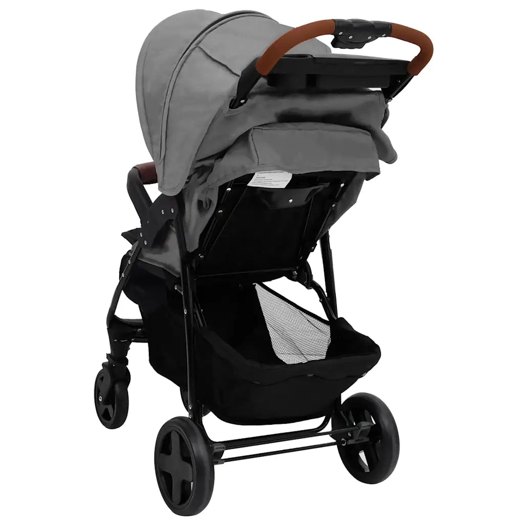 Passeggino 2 in 1 Grigio Chiaro in Acciaio CFW9854330