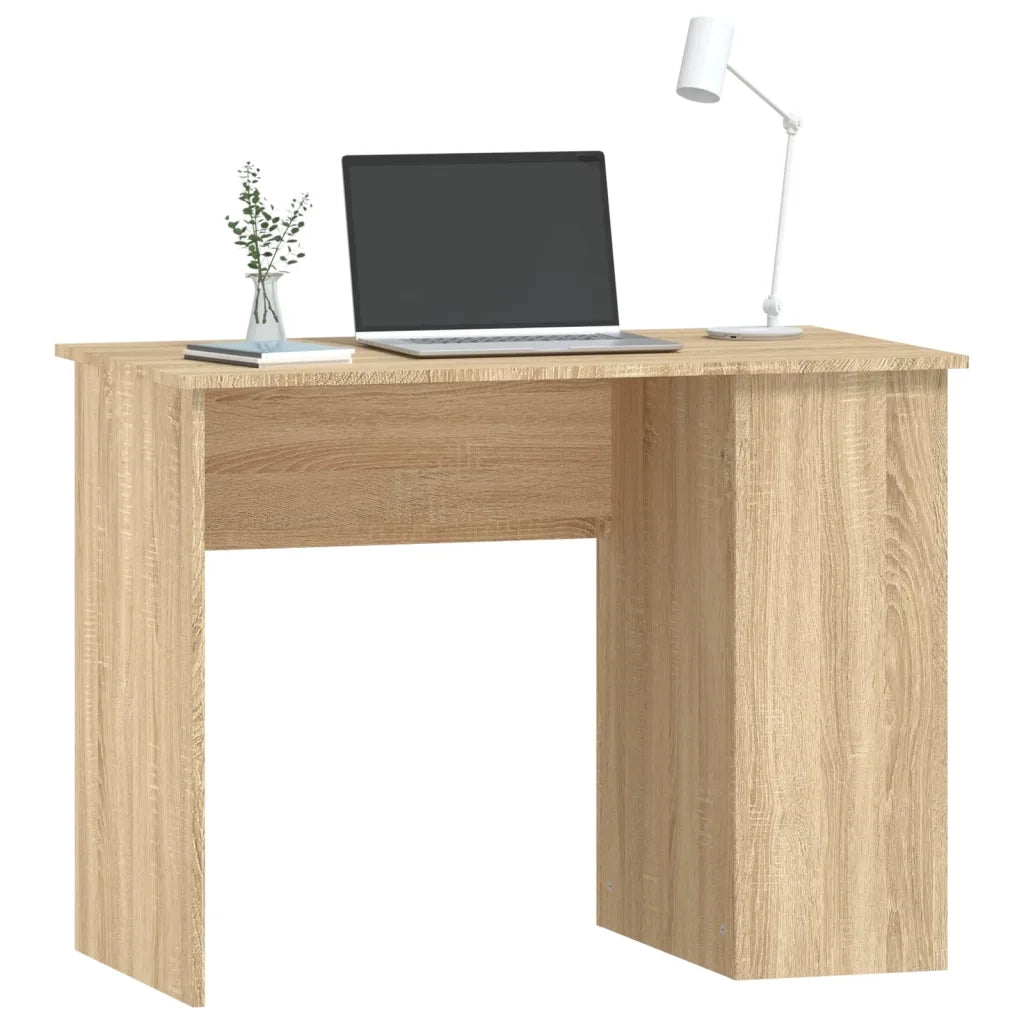 Scrivania-Scrivanie per ufficio e studio-Scrittoio Rovere Sonoma 100x55x75 cm in Legno Multistrato