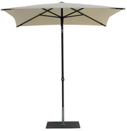Ombrellone da Giardino 2x2 m Palo Ø38 mm in Alluminio Tessuto Poliestere Trend Bianco