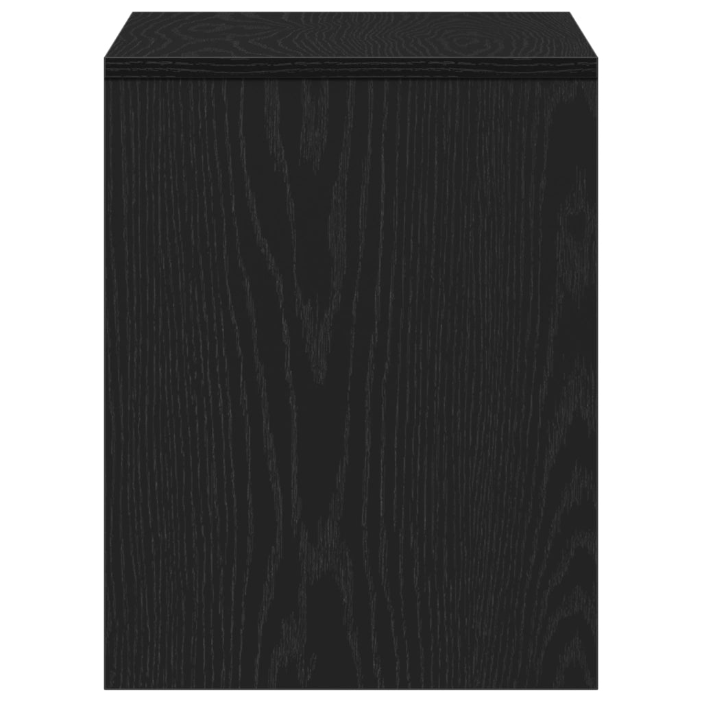 Sgabello da Toeletta Rovere Nero 70x35x45 cm Legno Ingegnerizzato