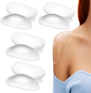 Set di Pads per Spalle in Silicone di 8 pezzi Autoadesivi Translucidi - Rinnovabile e Respirante - Pads per Push-Up - Rafforzamento per le Spalle - Pads Antiscivolo per Uomini e Donne