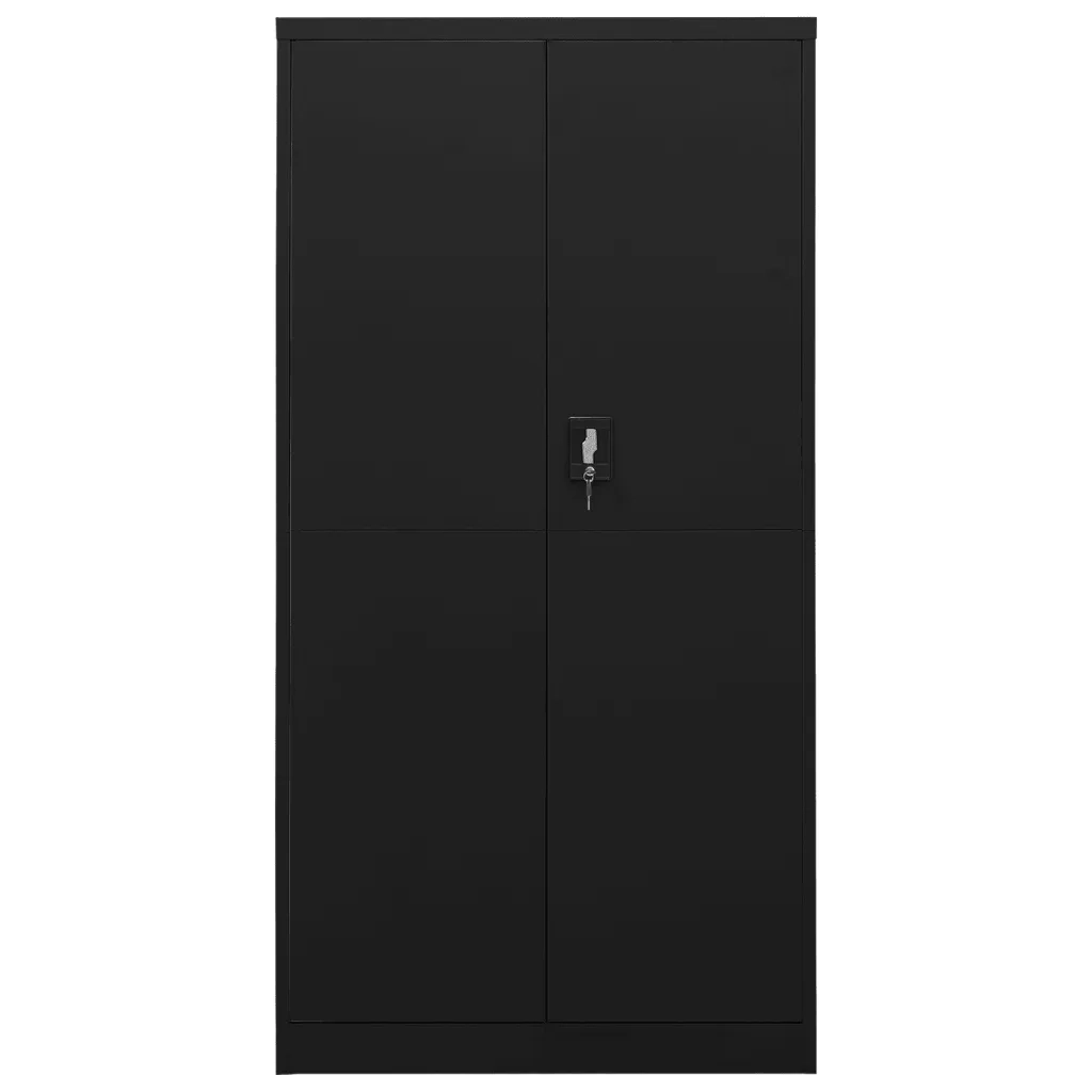 Armadio con Ripiani Nero 90x40x180 cm in Acciaiocod mxl 105217