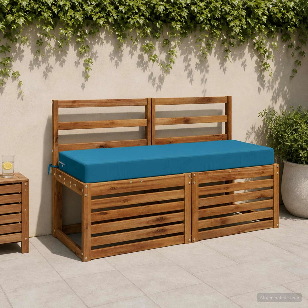 Cuscino per la seduta SOEST 100% Poliestere Azzurro 946868