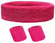 Set di fascia sudatoria 3 pezzi - Rosa - Accessorio di abbigliamento - Set di fascia per la testa e il polso - Halloween - Accessorio per allenamento