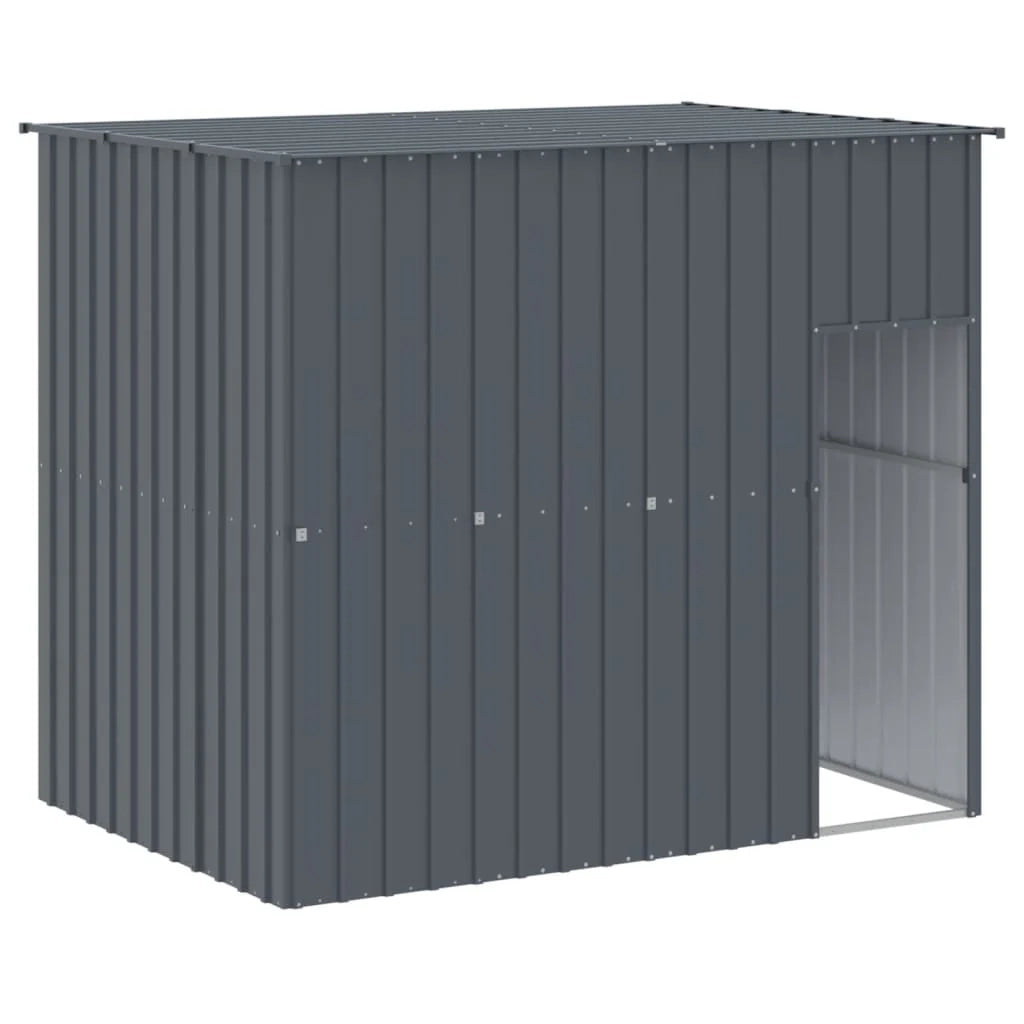 Cuccia per cani con recinto 214 x 457 x 181 cm antracite 02_0043482