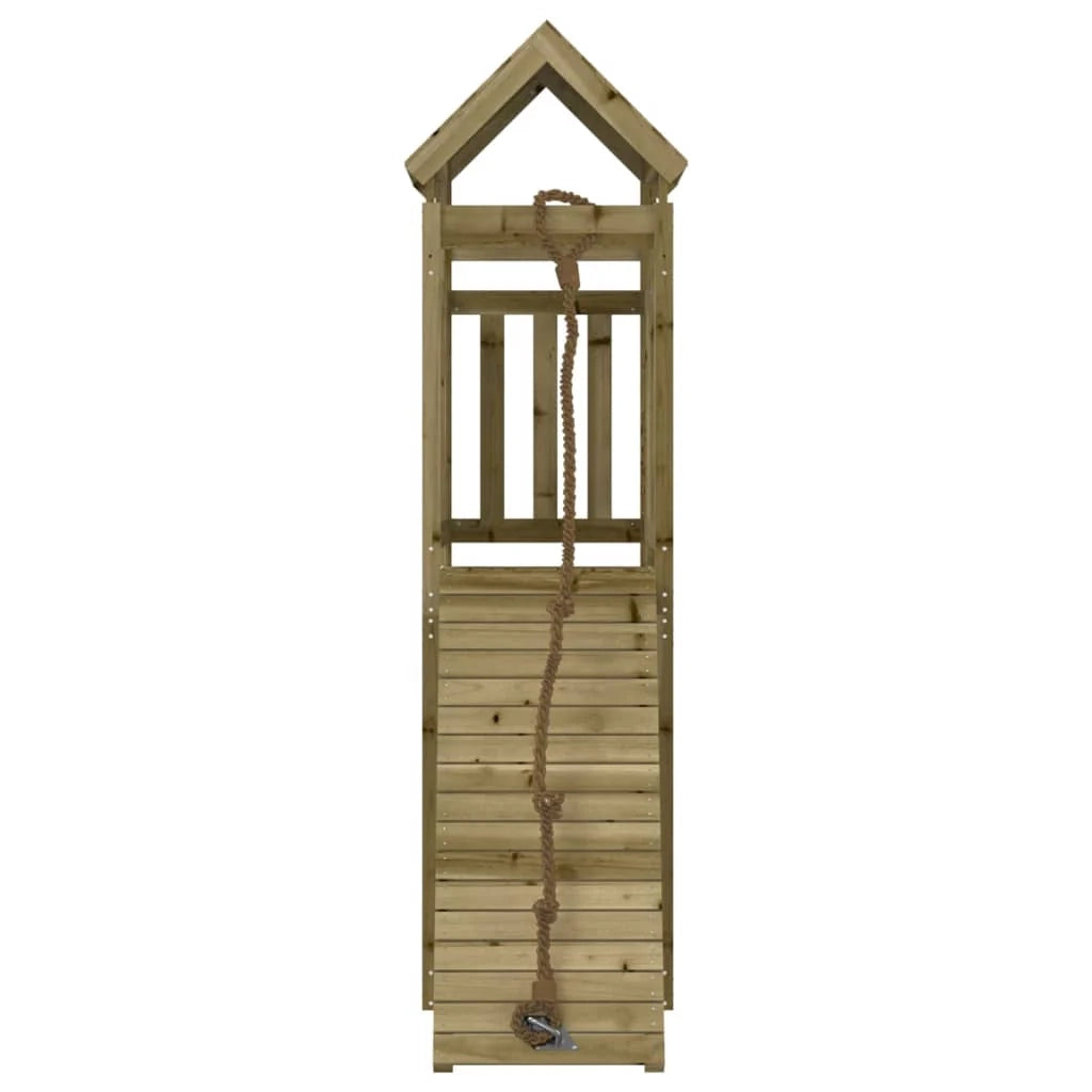 Casetta da gioco con parete da arrampicata 64 x 175 x 214 cm legno di pino impregnato 02_0004744