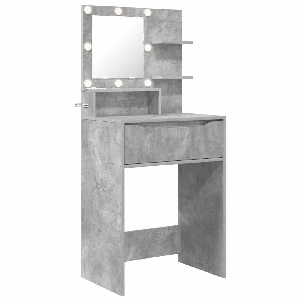 Tavoli da Trucco per Camera da Letto Grigio cemento