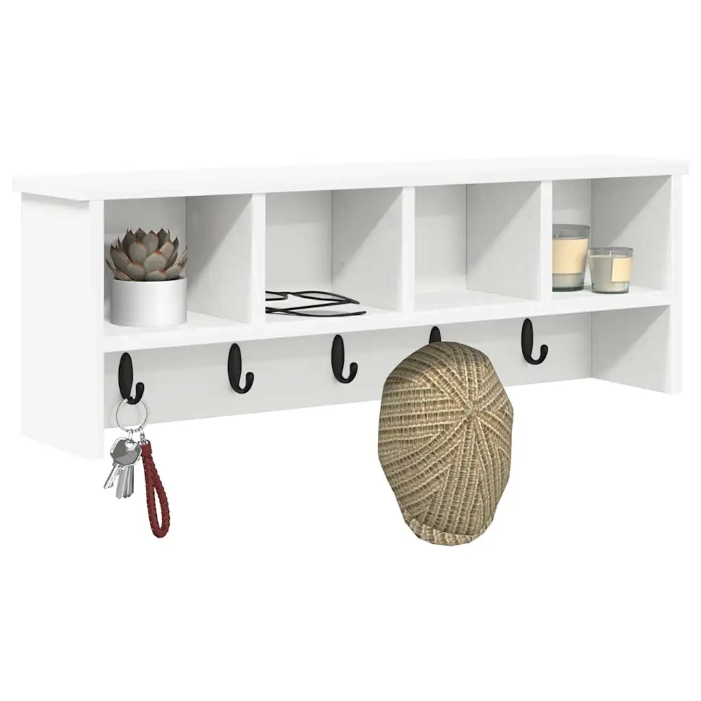 Appendiabiti a muro A parete Bianco 75 x 16 x 26 cm 874315