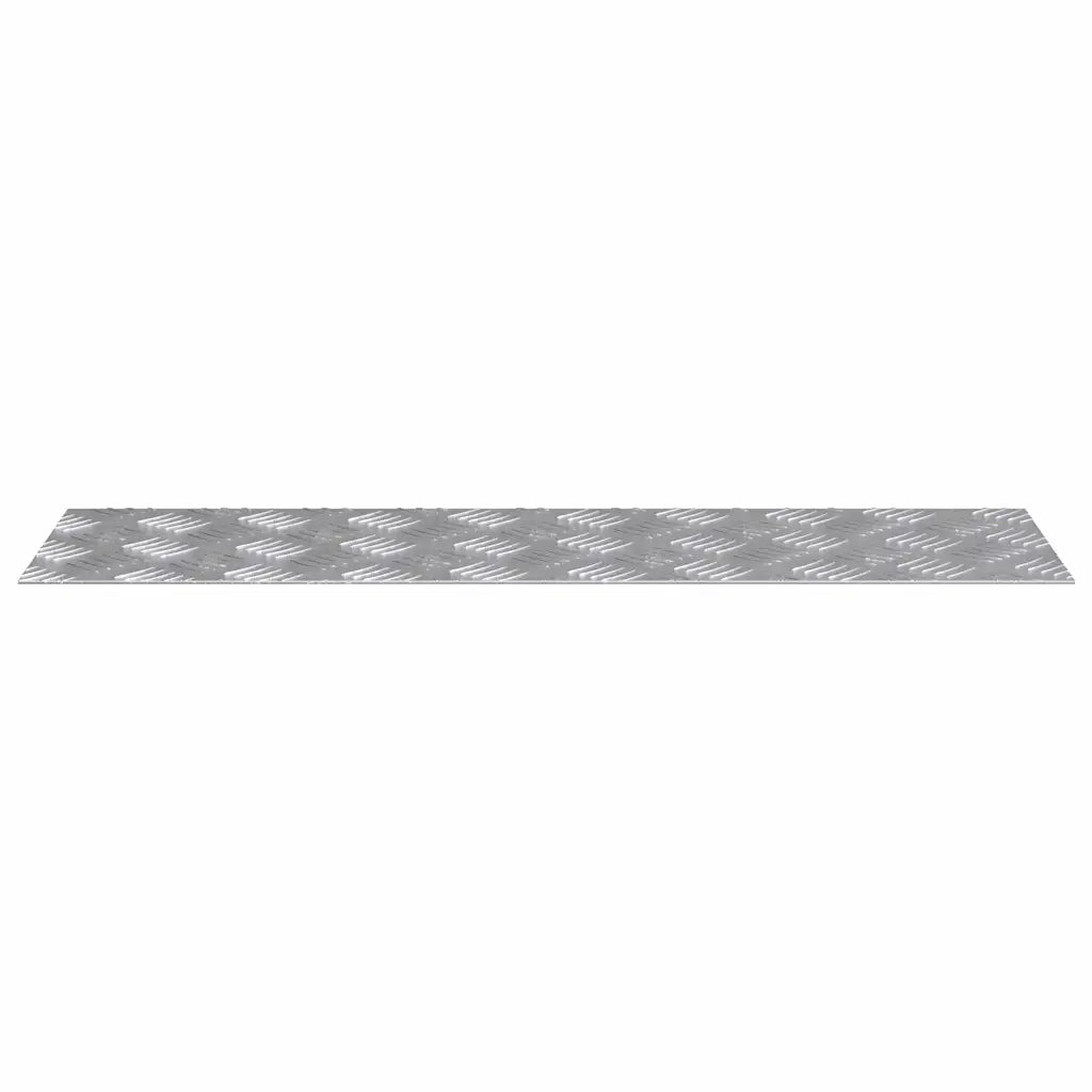Gradini per Scale 2 pz | Tappetini per scale autoadesivi Argento 70 x 20 cm Alluminio