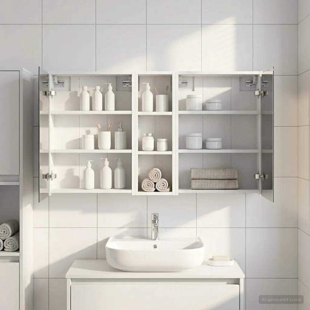 Set di Armadi da Bagno | Armadio da bagno 3 pz 106 x 16 x 62,5 cm
