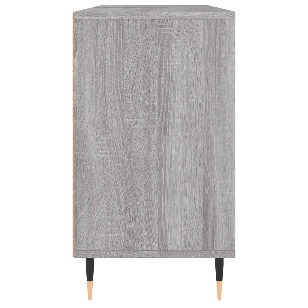 Mobile da Bagno Grigio Sonoma 80x33x60 cm in Legno Multistrato