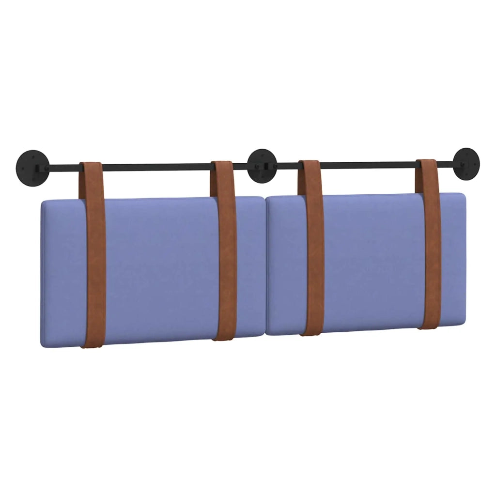 Testata appesa Tinta unita Blu jeans 130 x 55 x 5 cm PU Antico 42031434