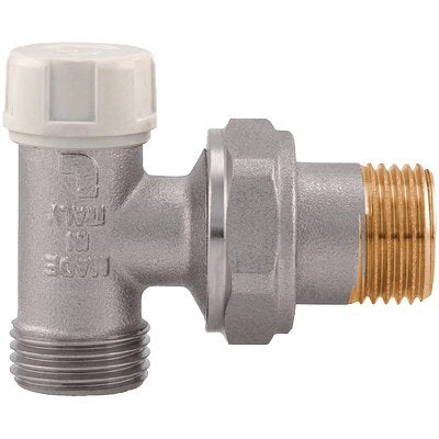 DETENTORE ANGOLARE X RADIATORE 397S ITAP - OTTONE NICHELATO 3/8M- 2 pezzi