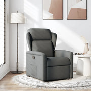 Divano Sedia-Poltrona Reclinabile in Tessuto Grigio Scuro 739194