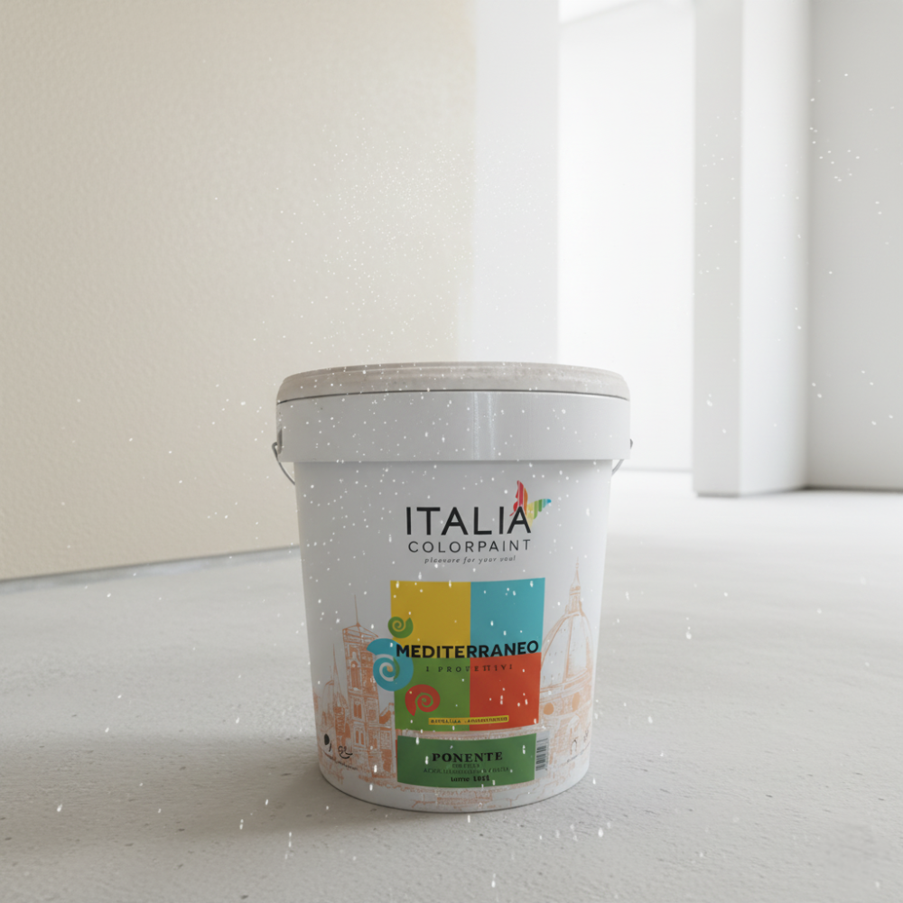 Idropittura acrilsilossanica mediterraneo ponente antimuffa per interni ed esterni *** formato 4 lt, confezione 1