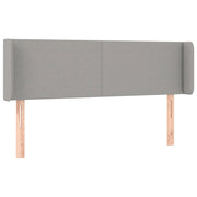 Testiera | Testata ad Orecchio Grigio Chiaro 147x16x78/88 cm in Tessuto