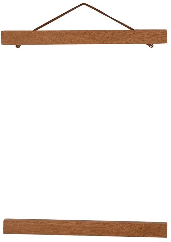 Fotolijst Magnetica in Legno 40 cm - Decorazione per Parete DIY - Magnete Forti - Riciclabile e Sostenibile - Adatta per Poster - Supporto Poster