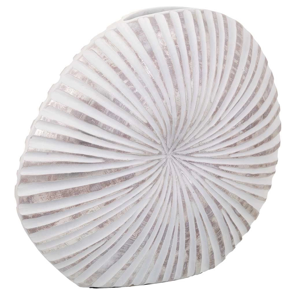 Vaso in poliresina bianca 38x13,5x35h