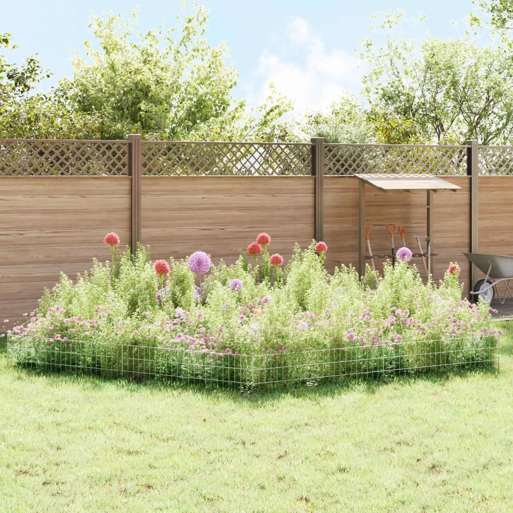 Recinzione da Giardino con Picchetti 24 pcs 115 x 30 cm Mesh 42042964