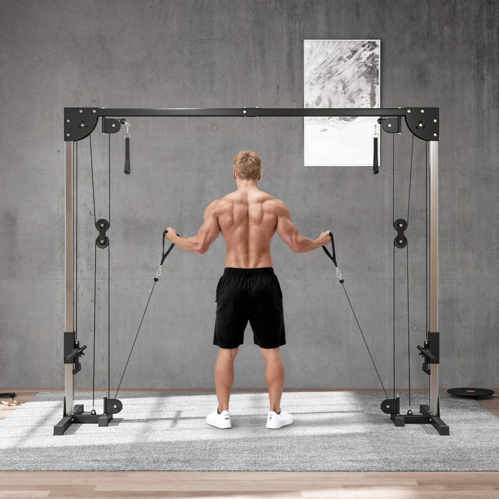 Attrezzatura Palestra Doppia Puleggia Crossover ¨C zephmum ¨C 245x85x207 cm