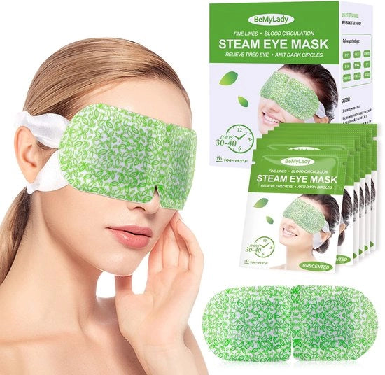 Oogmasker Verificabile 16-delig Stom Oogmasker Slaapmasker per Riduzione della Fatica Oculare, Cerchie Scure, Migraine, Cura degli Palpebre, Relax per gli Occhi e il Corpo (senza Profumo)
