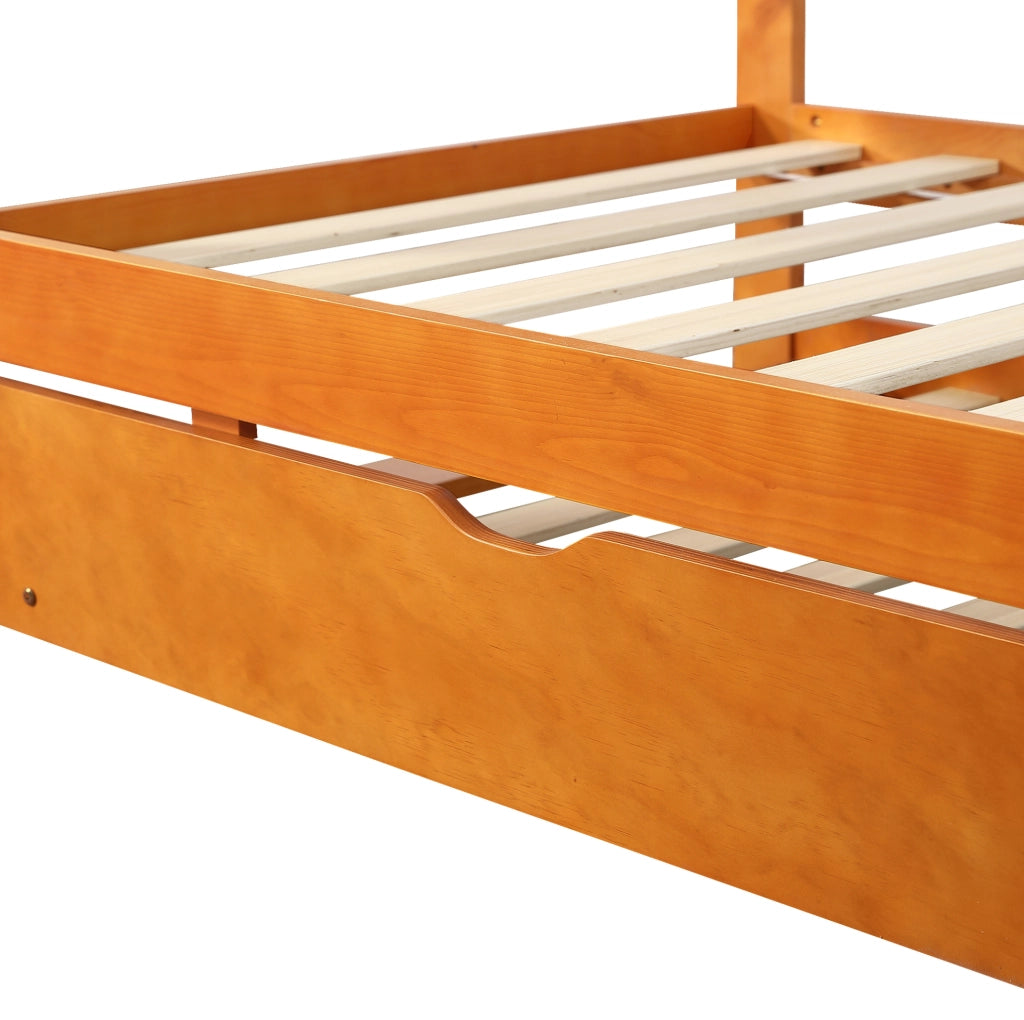 Letto in legno 90x200 cm con letto estraibile 90x190 cm