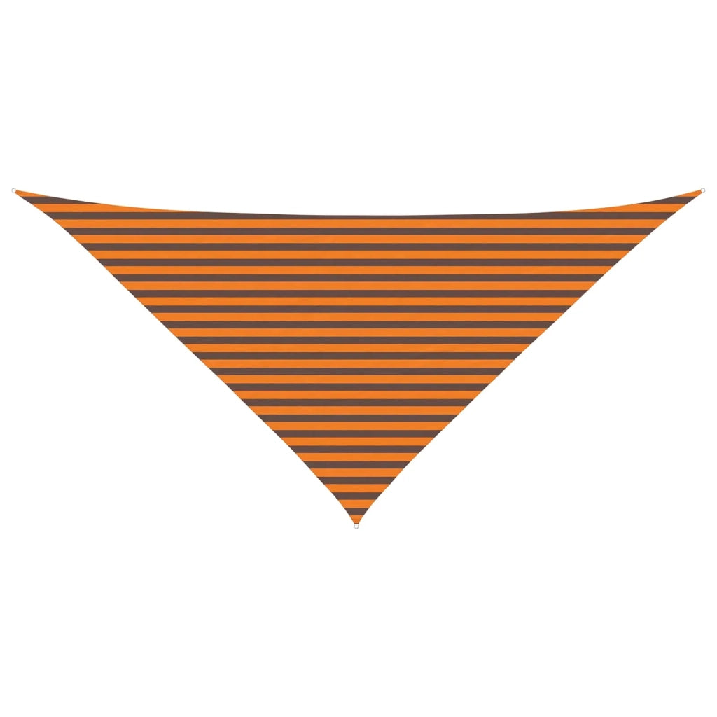 Vela Parasole | Telo Ombra | Vela da ombra solare Arancione e Marrone 4 x 4 x 5,8 m