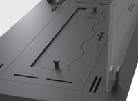 Bruciatore a Bioetanolo da Incasso 60x32x15 cm Insert Slim 600 Nero con Vetro