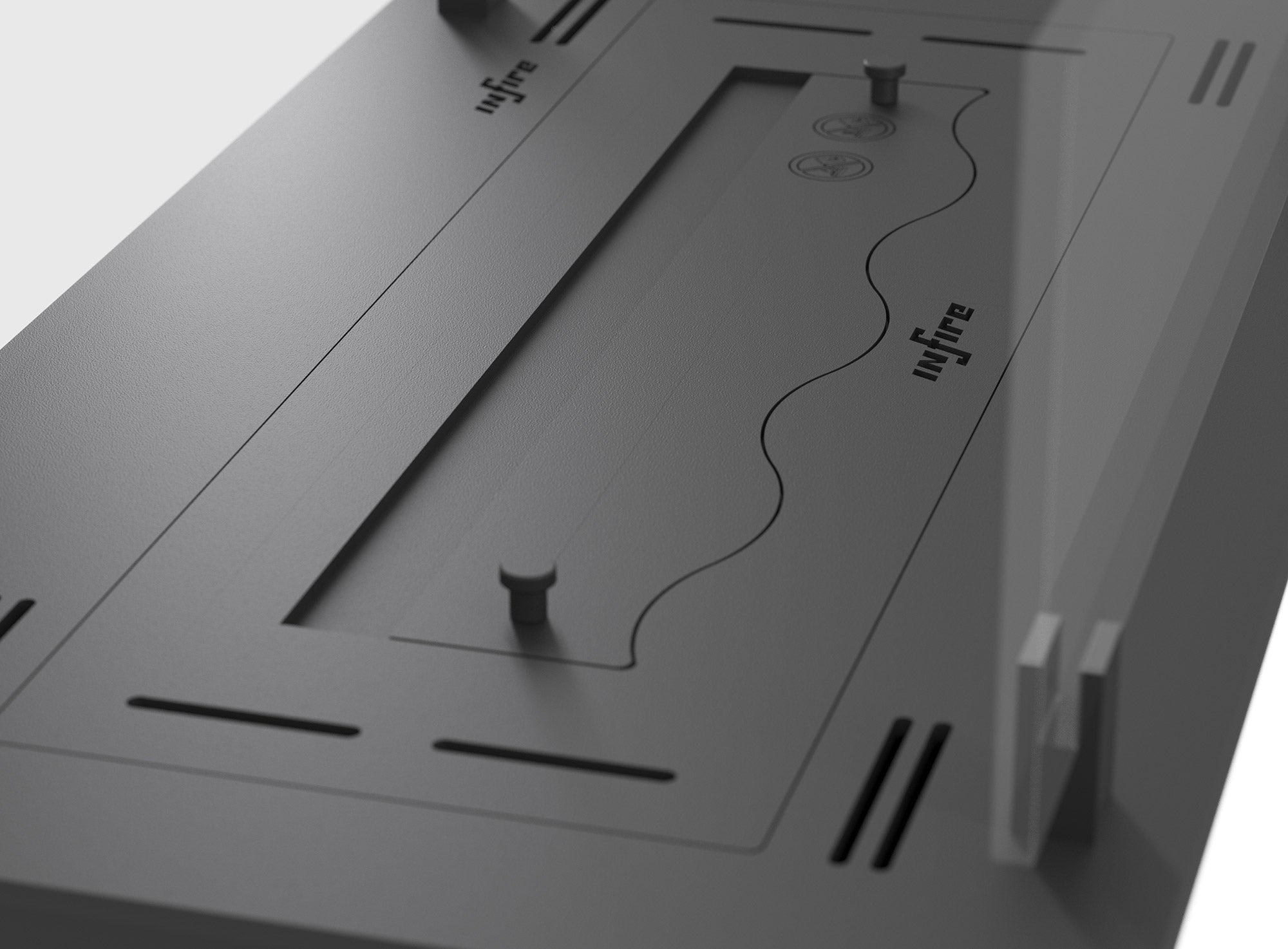 Bruciatore a Bioetanolo da Incasso 60x32x15 cm Insert Slim 600 Nero con Vetro