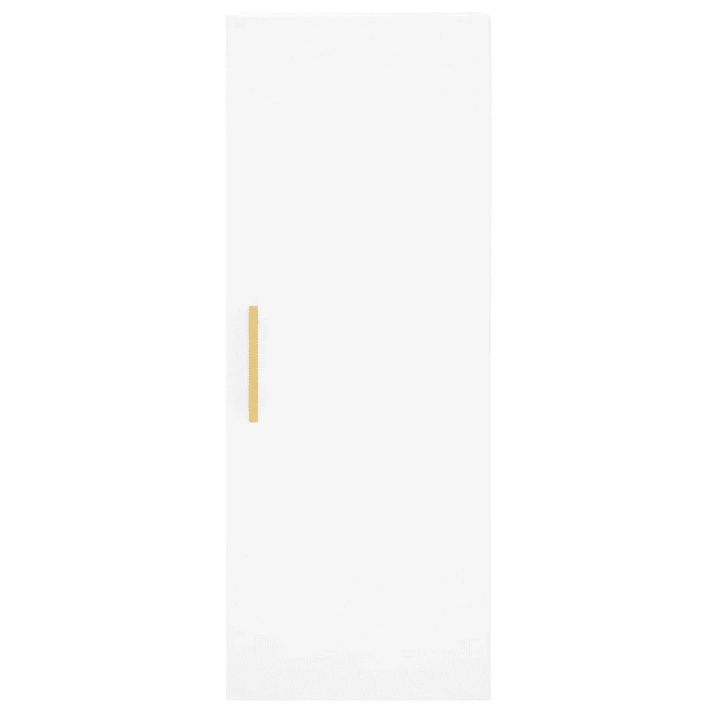 Mobiletto a muro di design pratico e funzionale dimensioni 34,5 x 34 x 90 cm in legno composito bianco codice 02_0048655