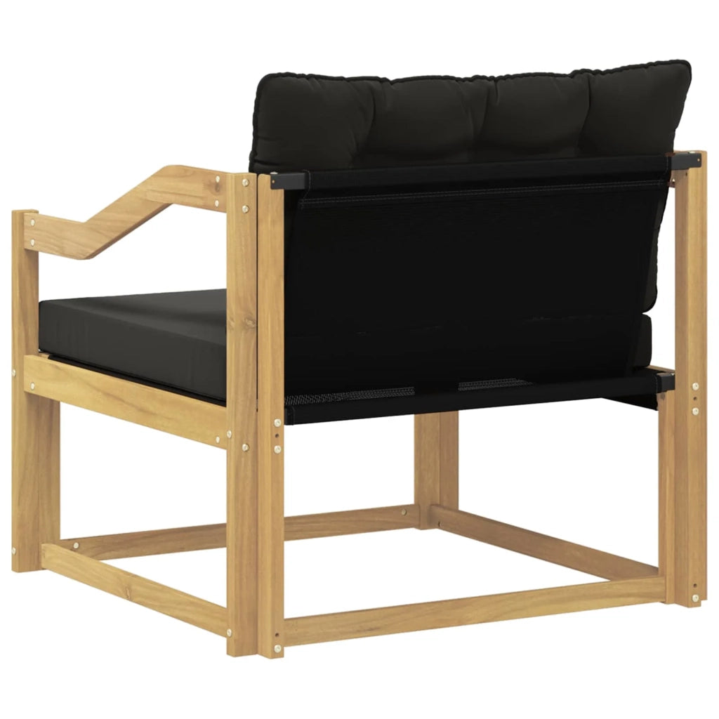 Set di divani da esterno-Sofa da giardino Legno di Acacia Massello e Textilene 644277