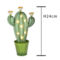 Lampada Cactus con Luci H 24 cm