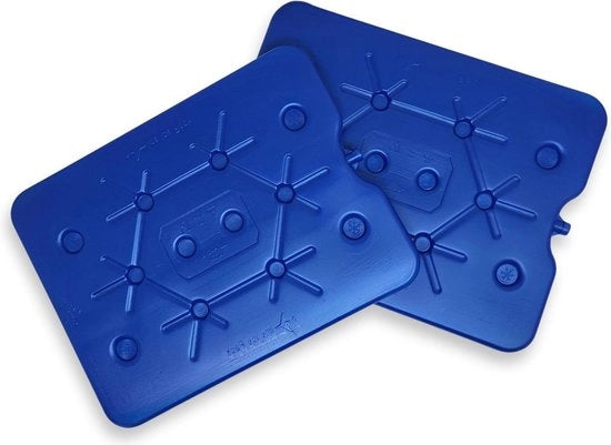 Set di elementi di raffreddamento XXL da 2 pezzi - Freezeboard 32 x 25 cm - 800 ml - Blu - Scatola di raffreddamento congelatore - Elemento di raffreddamento aggiuntivo - Pacchetto di raffreddamento per borsa di raffreddamento