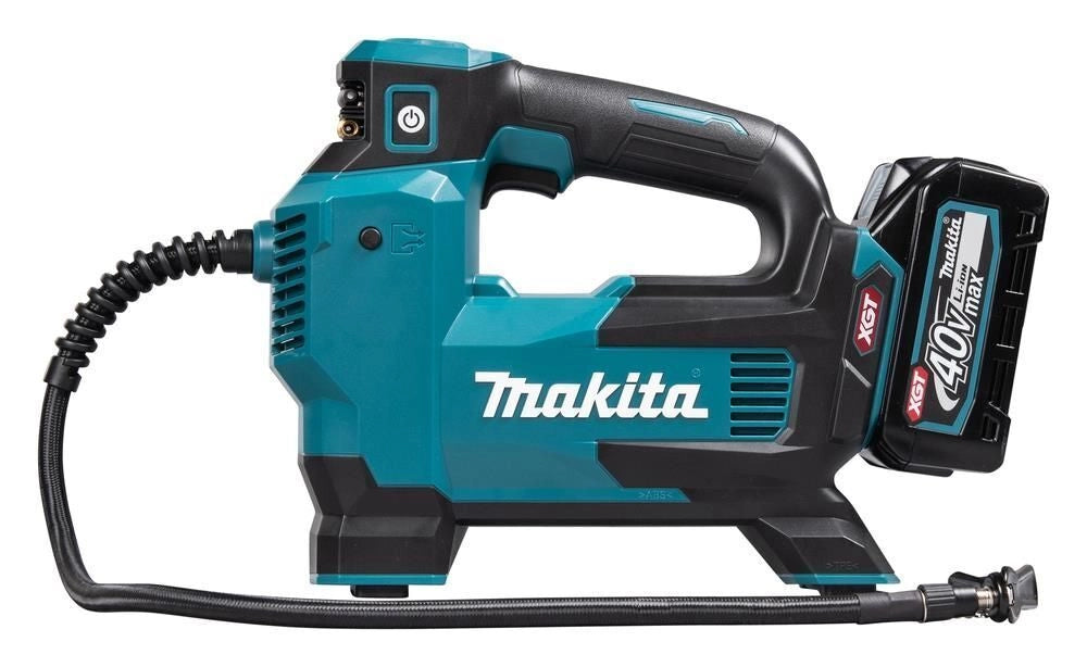Makita MP001GZ Compressore Portatile a Batteria 40V max 11,1 bar 24 l-min con Display Digitale e Spegnimento Automatico colore Nero Blu
