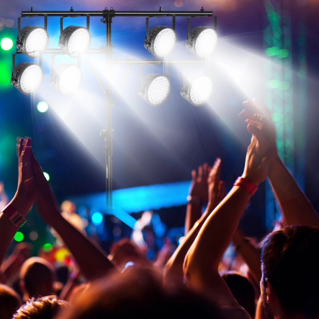Supporto luci mobile DJ audio con bracci altezza regolabile base pesante, Supporto luci LED portatile