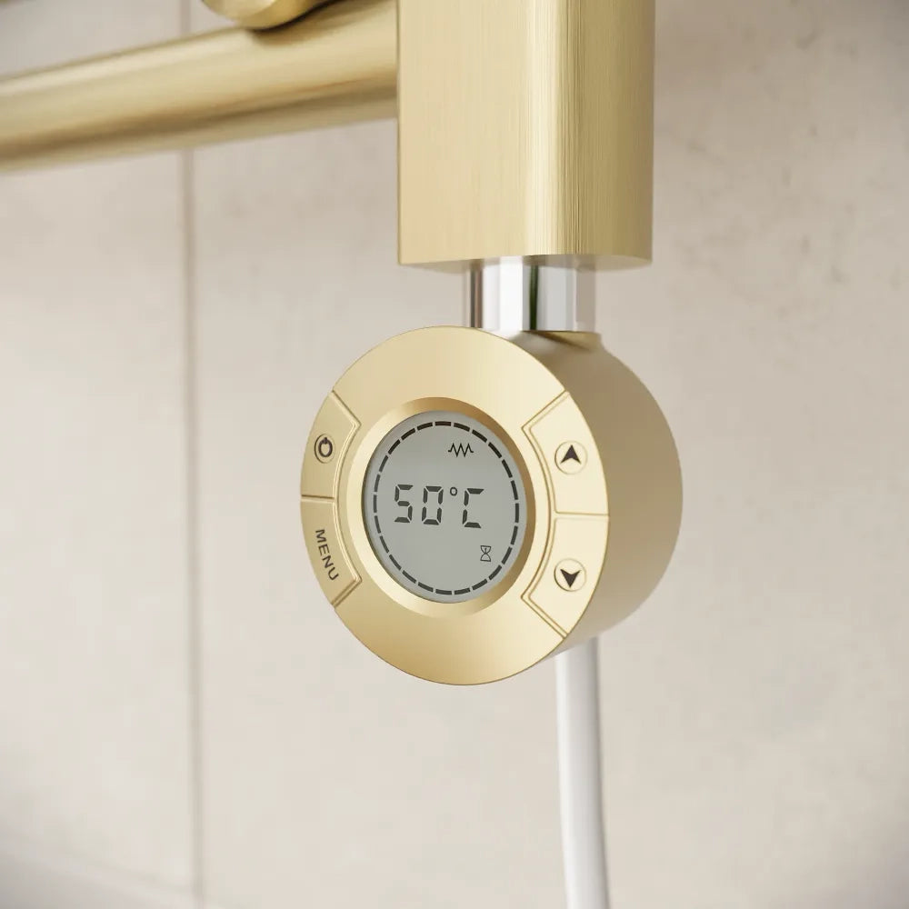 Termoarredo elettrico 700x450 oro spazzolato interasse 400 | Polaris