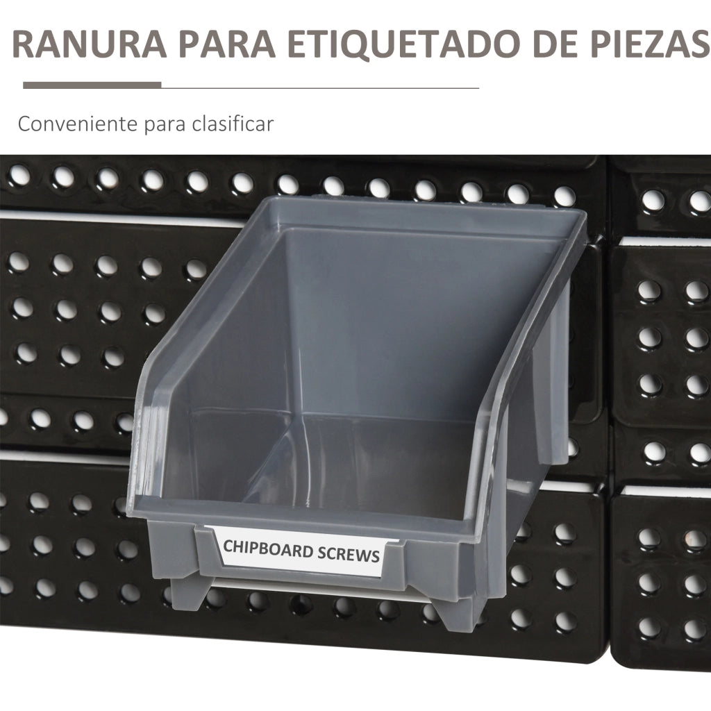 Libreria a parete con scatole ¨C zephmum ¨C rosso 37,5x18x63 cm