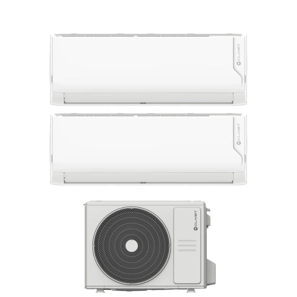 Condizionatore Dual Split Clivet Cristallo2 9+12 con MU2-Y 53M R-32 Wi-Fi Integrato