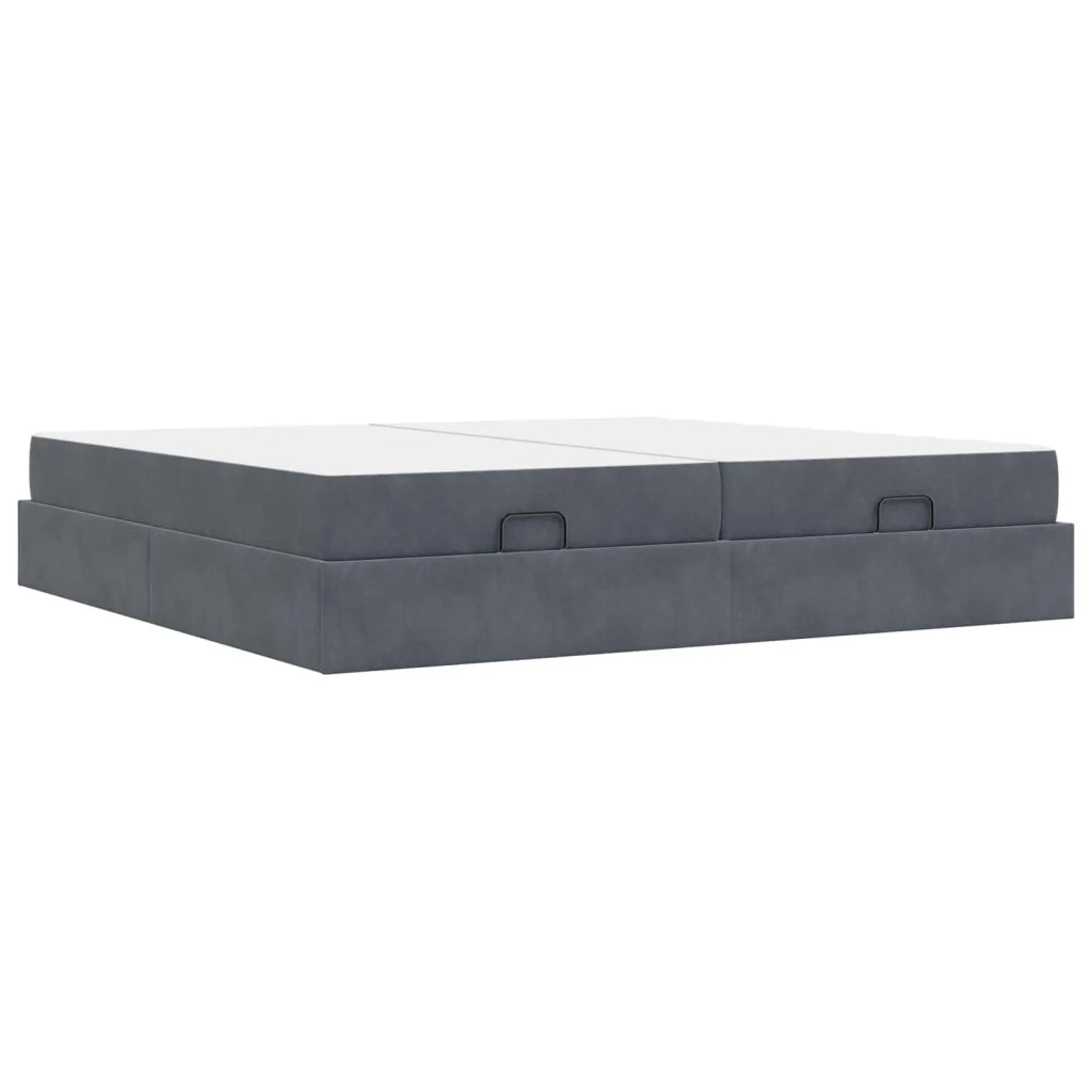 Struttura letto con materasso 2 pcs Grigio Sfumato Velluto
