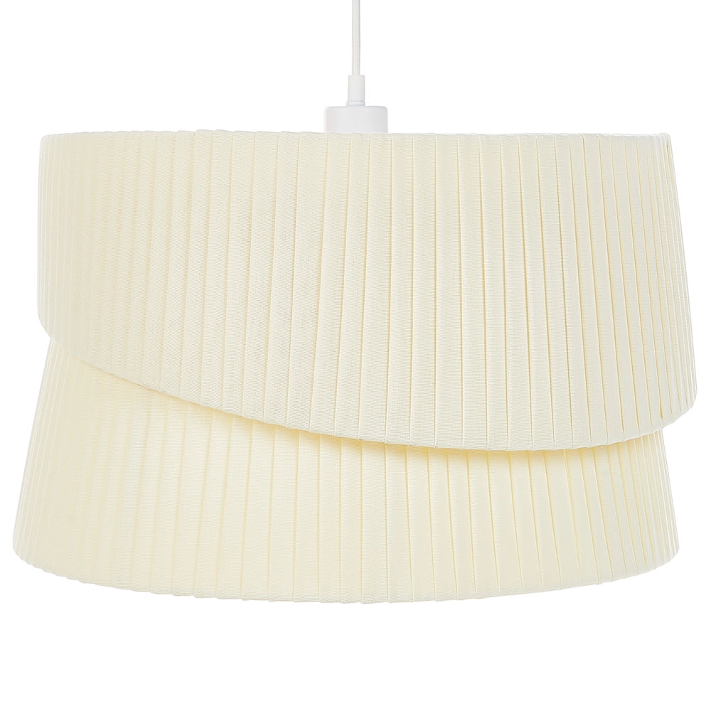 Lampada a sospensione in tessuto di poliestere Terylene beige 178 cm illuminazione a sospensione design moderno boho