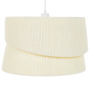 Lampada a sospensione in tessuto di poliestere Terylene beige 178 cm illuminazione a sospensione design moderno boho