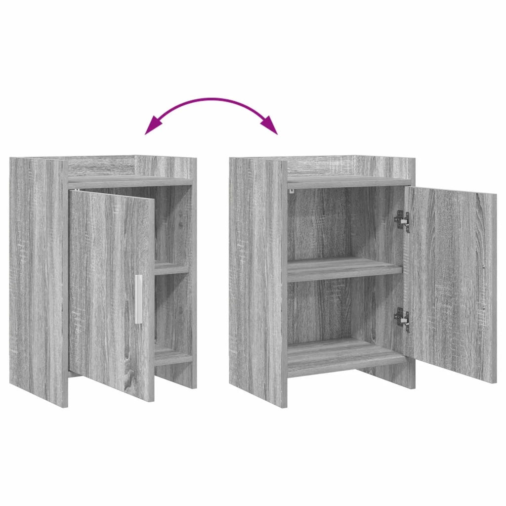 Comodini Sonoma grigio 40 x 30 x 60 cm Legno ingegnerizzato 8011021