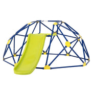 Cupola di arrampicata e set da gioco con scivolo capacit¨¤ di carico di 180KG, Parco giochi per bambini Giallo-Arrampicate e scivoli