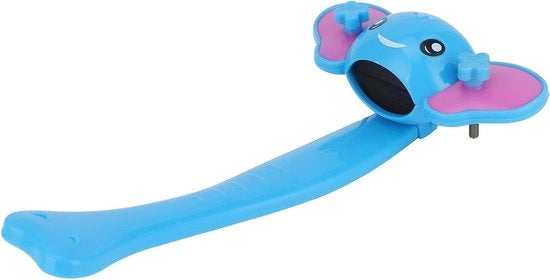 Kraanschakelaar per olifante per bambini (blu) - regolabile e comodo - lavaggio mani - amichevole per bambini - altezza regolabile