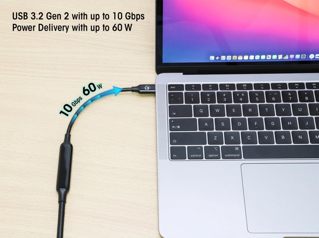 Cavo USB-C Maschio/Maschio USB 3.2 Gen2 SuperSpeed 3 metri Nero